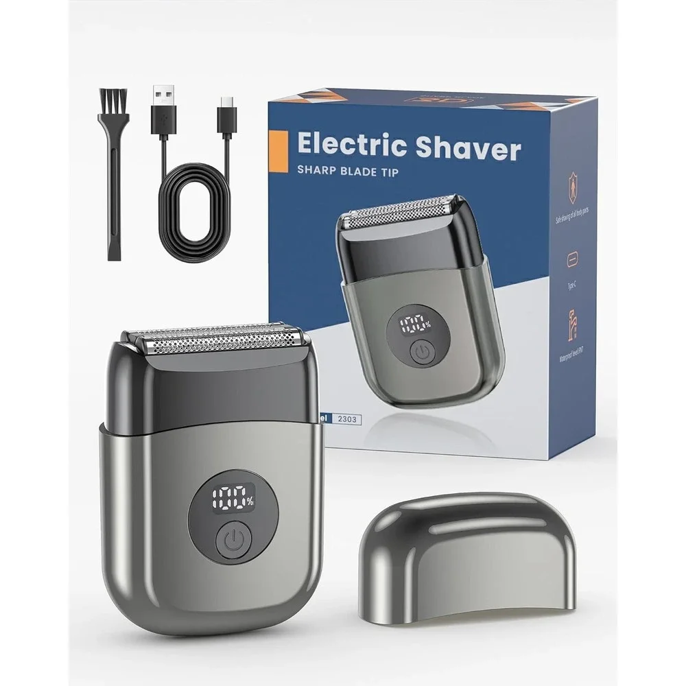 Electric Razor for Men‎ Face, IPX7 Waterproof Electric Shavers Beard Trimmer...